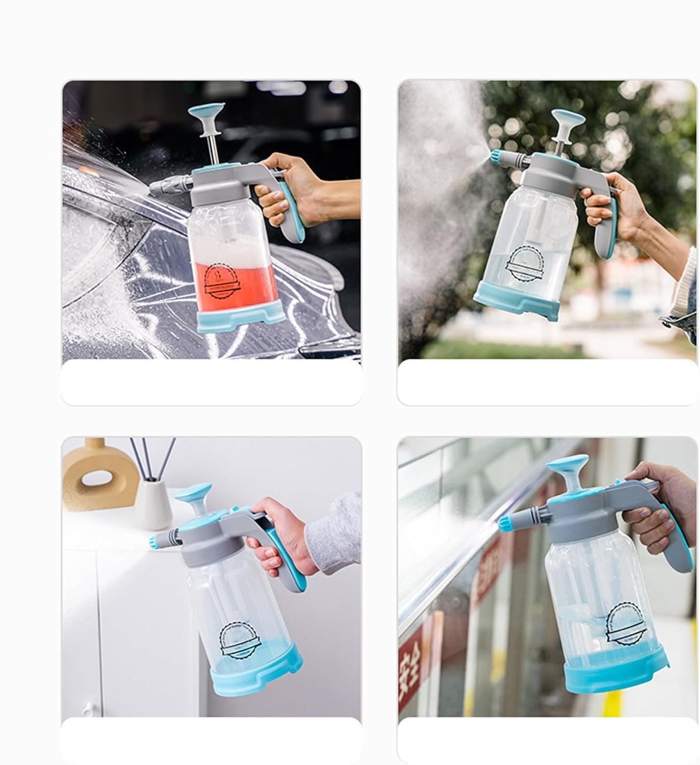 Car Wash Nozzle, Portable Foam Sprayer, Vehicle Soap Dispenser, 12.99 x 4.92 inches High-Pressure Spray Power, Adjustable Foam Output, Ideal for Auto Detailing & Home Cleaning