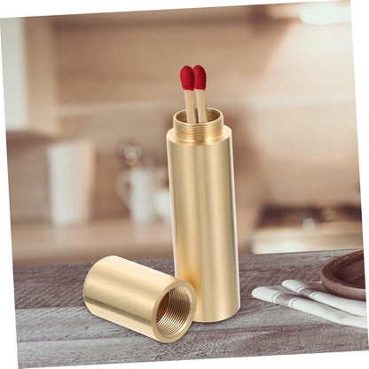 DECOMELODY Outdoor Watertight Metal Match Case Durable Storage Box for Camping and Survival