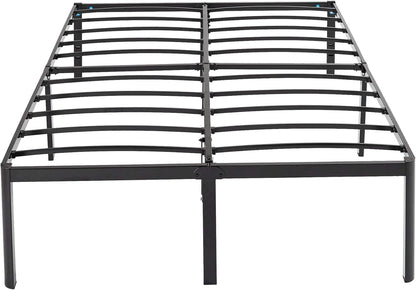 Amazon Basics Heavy Duty Non-Slip Bed Frame with Steel Slats, Easy Assembly - 46cm, Height(Queen)