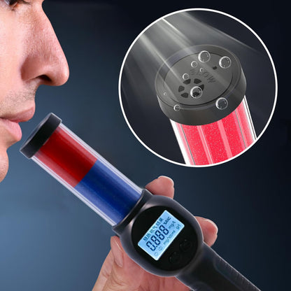 Alcohol Breathalyzer Tester, Digital Display Detector, 1.18×5.91 Inch Professional Rechargeable Device, Driving Home Monitoring Tool for Women Men Safety Analysis and Detection