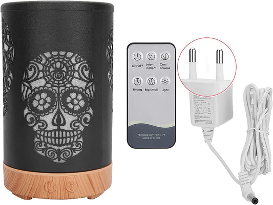 Essential Oil Diffuser Portable Remote Control Aroma Diffuser LED Light Air HumidifierEU Plug