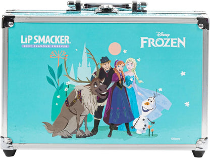 Lip Smacker Frozen Traincase 40+ Pieces Make-up Case for Face, Lips and Nails with Beauty Accessories for Hair and Makeup Included
