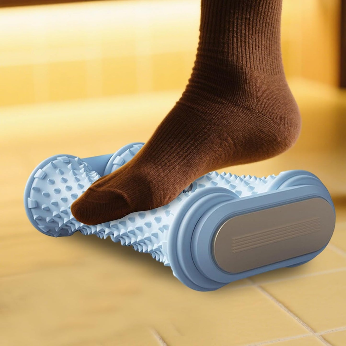 Rullo Per Piedi - Massaggiatore Plantare Riflessologia | Rullo Antiscivolo Portatile per Casa Palestra Viaggio Benessere Anziani Relax Post Allenamento