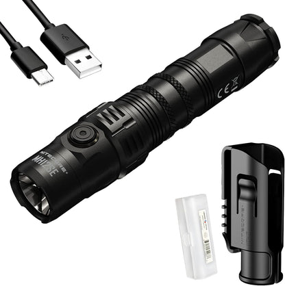 Nitecore MH12SE 1800 Lumen USB-C Rechargeable Tactical Flashlight with LumenTac Organizer
