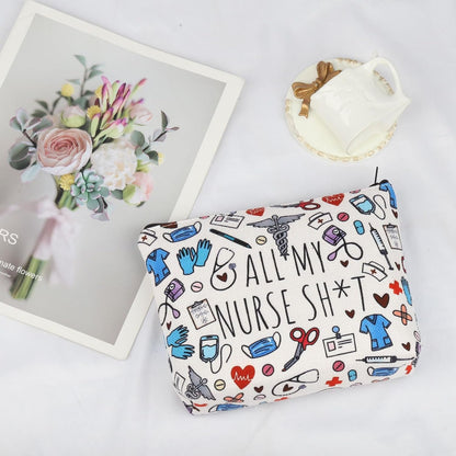 Nurse Makeup Bag Nurse Accessories ER Nurse G-ift Nurse Survival Kit ICU Nurse G-ift ER Nurse G-ift Nurse Appreciation Makeup Bag Nurse Graduation G-ift (All My Nurse ca)