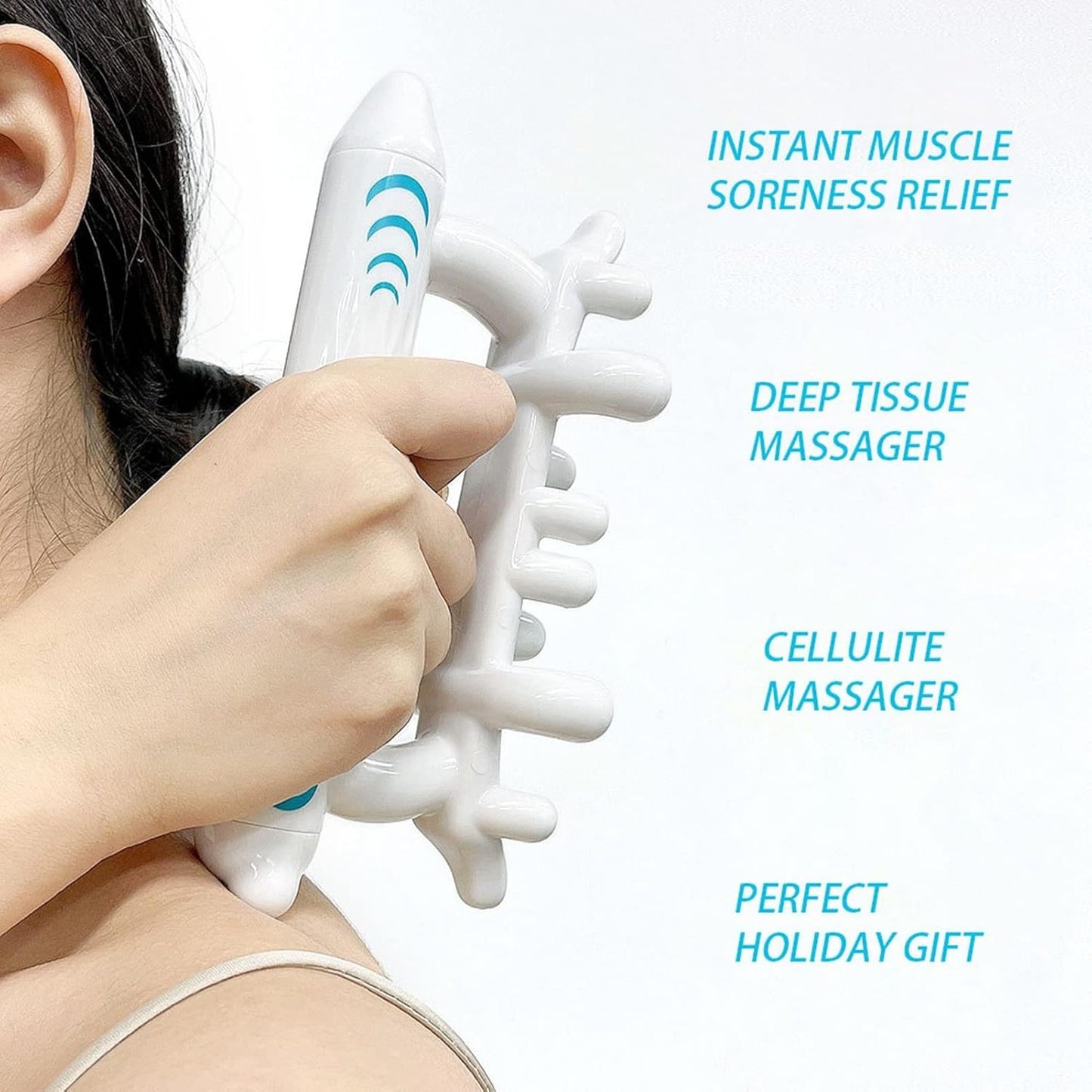 Fascia Massage Tool, Lymphatic Drainage Massager, Cellulite Massager for Cellulite Remover, Itchy Skin Relief, Body Shaping for Thighs, Butt, Legs, Back, Shoulders, Calves