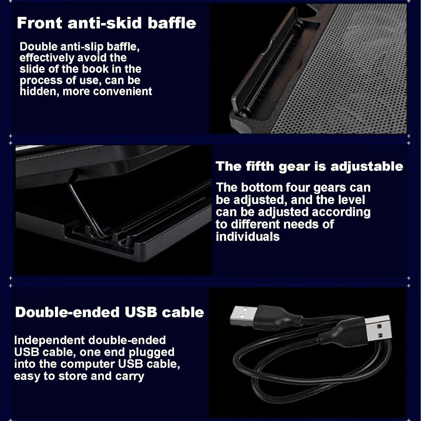 Laptop Cooling Pad | Cooling Fan Laptop | Laptop Stand Cooler, Cooling Pad for Overheating Laptops, Laptops Cooler Stand with Fan for Silent and Efficient Coolings of Notebooks