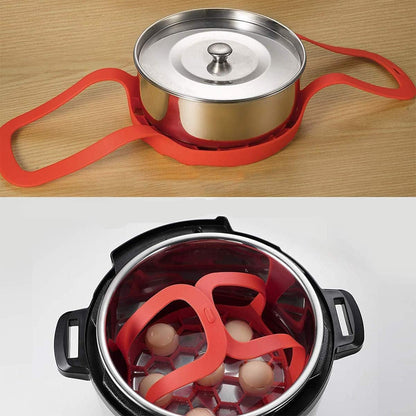 Silicone Pressure Cooker Sling, Silicone Bakeware Sling for 6 Qt/8 Qt Instant Pot, Anti-scalding Sling for Egg Bakeware