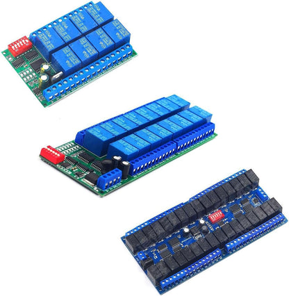 CHENZILIN RS485 Relays Module DC12V 32/16/8 Channel for Automation Home with RTU Control
