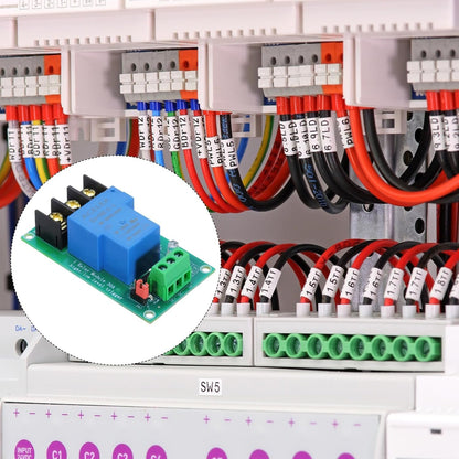 MECCANIXITY 1 Pcs DC 5V 1 Channel Relay Module Switch Board Shield 30A High or Low Level Trigger for Electronics Industrial Home Automation