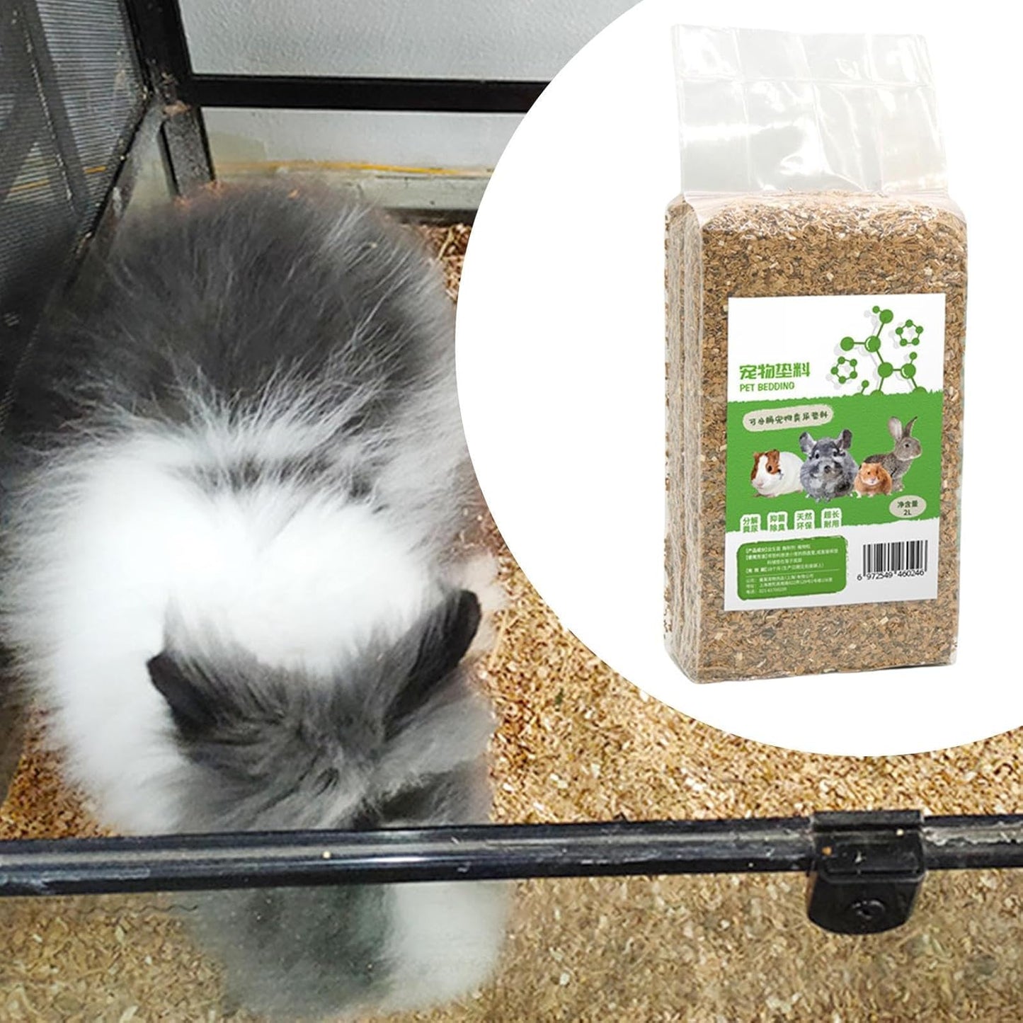 Hamster Sand, Natural Odor Control Gerbil Bedding, No Dust Terrarium Substrate, 5.91x9.84 Inches, Ideal for Small Pet Habitats and Clean Comfortable Living Spaces