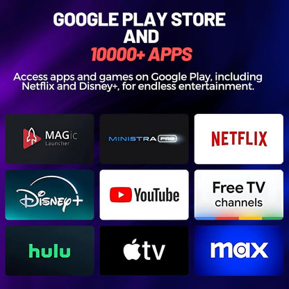 Raxxio MAG555 4K Google TV Box with Dual-Band Wi-Fi, Bluetooth 5.0, Google Assistant, HDR Streaming