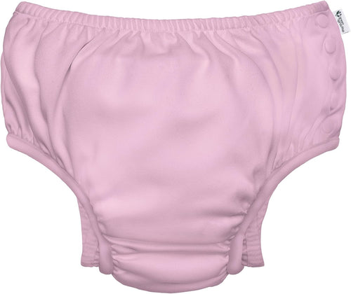 i play. by green sprouts Baby Reusable Swim Diaper, Light Pink, 6 Months