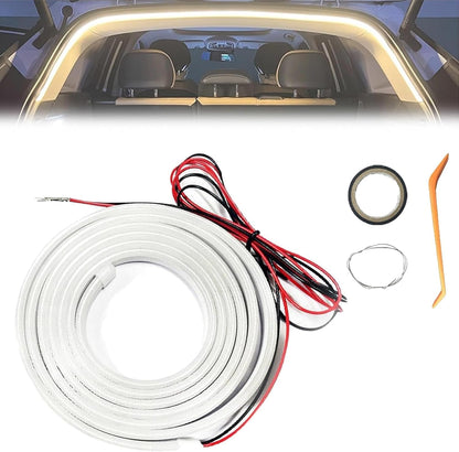 Dynamic Flowing Car Trunk Light Strip, 2025 Upgrade Flexible Universal Trunk Led Light Strip for Car Trunk Cargo Area or Interior Illumination Decoration Dynamic Atmosphere (Warm,2 Meters)