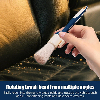 mivceklw Car Detailing Brush, Cleaning Tool, Interior Duster, 360 gradi Rotating Head, No Scratch Bristles Black Fot Dashboard Vents and Upholstery Care, 8,6 x 1,4 x 1,4 pollici