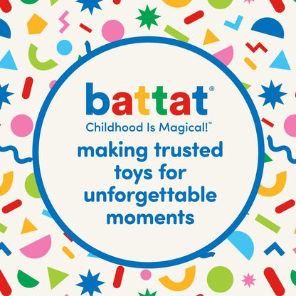 Battat – Farmers Market Basket – Toy Kitchen Accessories – Pretend Cutting Play Food Set for Toddlers 3 Years + (37-Pcs) (BT2534Z)