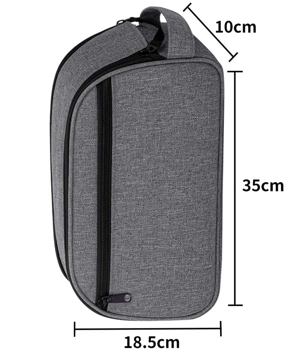 Tiny Chou CPAP Travel Bag Compatible with ResMed AirMini Machine and Accessories, Portable CPAP Equipment and Supplies Carrying Bag, Lightweight CPAP Organizer Case Storage Bag with Pockets (Grey)