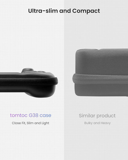 tomtoc Carrying Case Compatible with Steam Deck, Protective case, Hard Portable Travel Carrying Bag for Steam Deck Console & Accessories, Shockproof, Travel Friendly, Black