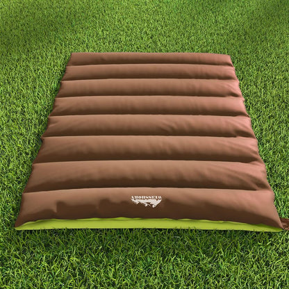 Weisshorn Sleeping Bag, Double Camping Bags 3 Season Warm Portable Water Resistant Lightweight Thermal Outdoor Gear Tent for Hiking Travel Backpacking, Adjustable Strap Compression Sack Brown