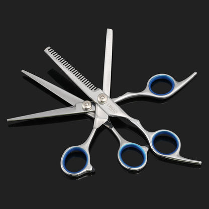 Set of Professional Hairdressing Scissors Hair Scissors with a Case (Set of 6)