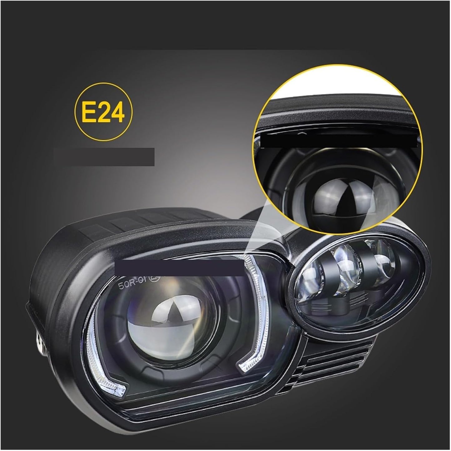 KNGFWBSW K1200R Headlight Upgrade Replacement Motorcycle LED Headlamp with DRL Compatible with M/W K1200R 2005~2009 K1300R 2010~2013