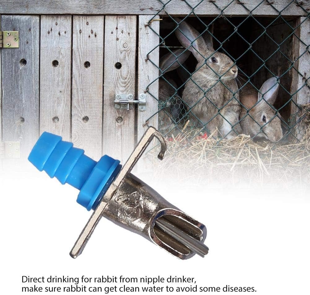 10PCS Automatic Rabbit Nipple Drinker, Bunny Feeder Rodent Mouse Waterer Poultry Watering System for Small Animals Guinea Pig Ferret Rat Mice