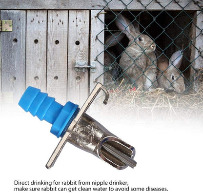 10PCS Automatic Rabbit Nipple Drinker, Bunny Feeder Rodent Mouse Waterer Poultry Watering System for Small Animals Guinea Pig Ferret Rat Mice