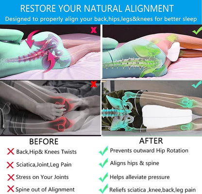 ZJZ Knee Pillow for Side Pillow, Memory Foam Knee Pillow, Suitable for Relieving Leg, Back, Knee Pain, improving Sleep Quality, Butterfly Side Pillow Leg Pillow