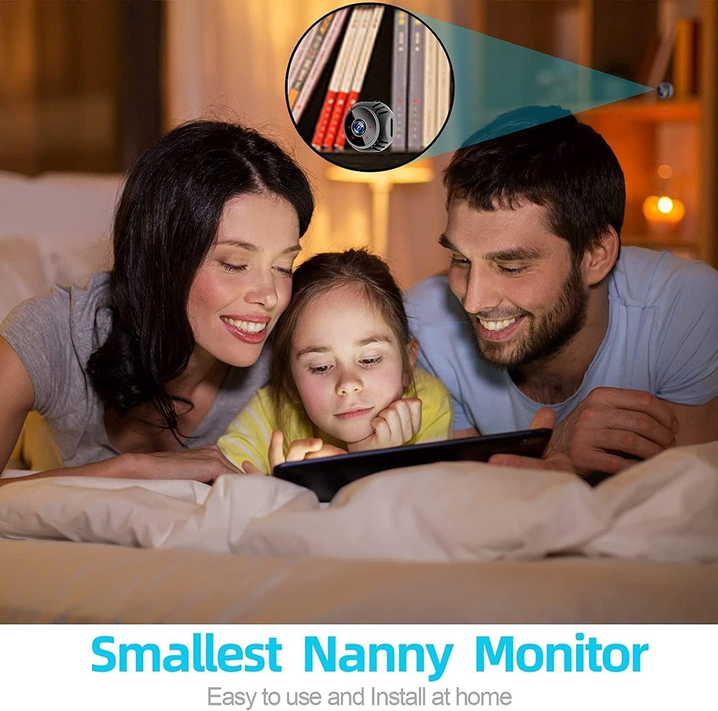 Mini Spy Camera 1080P HD Hidden Camera - Portable HD Small Nanny Cam with Night Vision and Motion Detection - Built-in Battery - Covert Security Camera for Home/Office/Indoor/Outdoor