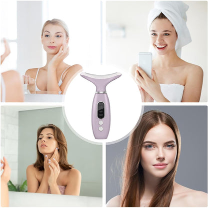 Neck Face Massager, Portable Facial Massager for Skin Care, Face Lift Device, Skin Beauty Device for Face and Neck, Portable Electric Face Massager