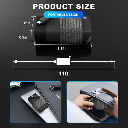 65W Slim USB C Laptop Charger for HP - Compatible with HP EliteBook x360 Envy Spectre X360 ProBook Elite x2 Zbook, HP Chrombook 45W Fast Charging Type C Travel Laptop Power Adapter