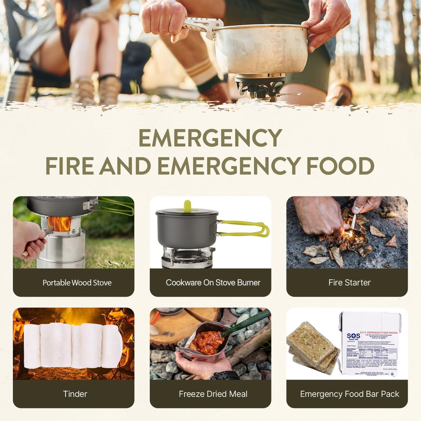 72-Hour Survival Kit | 45L Bug Out Bag | Survival Gear with First Aid, Water Filter, Food, Tools | Camping, Hiking, Outdoor Preparedness Equipment
