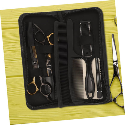 VALICLUD 1 Set Barber Scissors Set Cut Scissors Kit for Hair Clipper Cutting Barber Tools Barber Supplies Stainless Steel Black