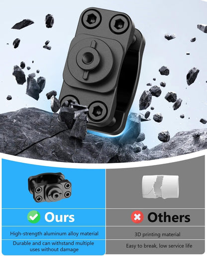 Aluminum Mount for Lowrance Eagle Eye 9 Sensor - Compatible with Various Rod, Easy Installation - Aluminum Alloy Material - Sturdy and Durable