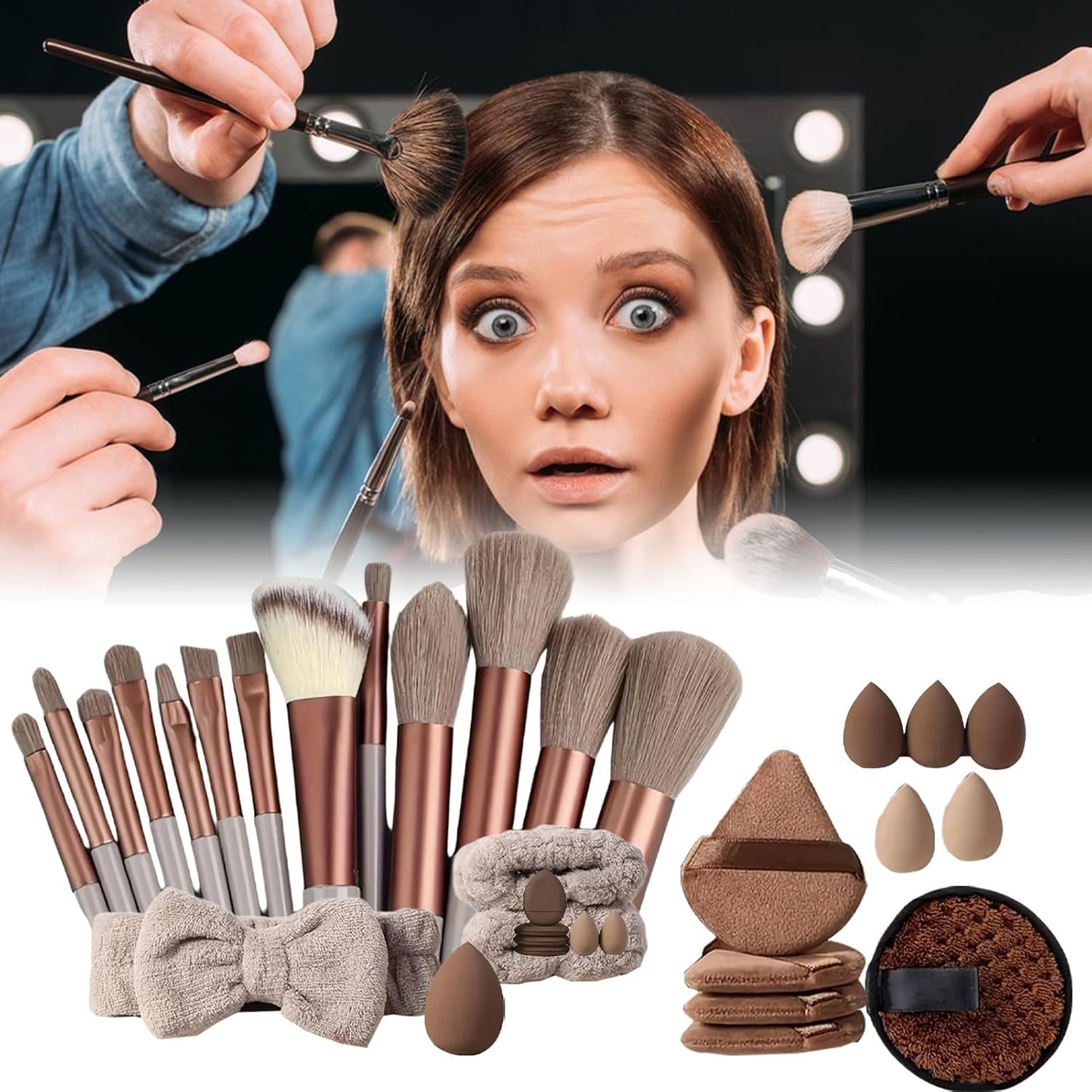 Makeup Tools, Multi-Functional Kit, Soft Professional Beauty Brushes, Complete Cosmetic Set, Women, Girls Traveled Accessories, Travel Accessories, for Application