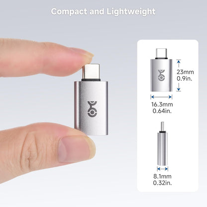 Cable Matters 2-Pack 10Gbps USB C to USB Adapter, USB-C Male to USB-A Female Adapter for High-Speed Data Transferring & Fast Charging, Reversible USB-C Port