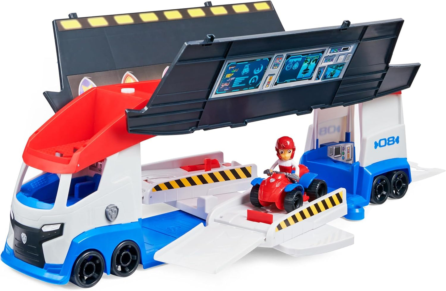 PAW Patrol, Transforming PAW Patroller with Dual Vehicle Launchers, Ryder Action Figure and ATV Toy Car, Kids Toys for Ages 3 and up