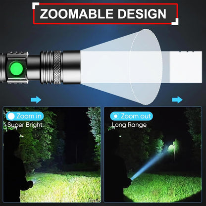 Flashlight Rechargeable, TIMTOME Led Flashlights High Lumens Flash Light, Mini Size Powerful Flashlight 4 Modes Super Bright Flashlight Lampe de Poche for Outdoor Camping Hiking Home Dog Walking (2)