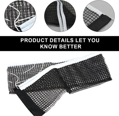 1PCS Black Table Tennis Net,Polyester Table Tennis Net,Table Tennis Net Replacement,Table Tennis Net Table Accessories,Folding Table Tennis Net for Indoor and Outdoor