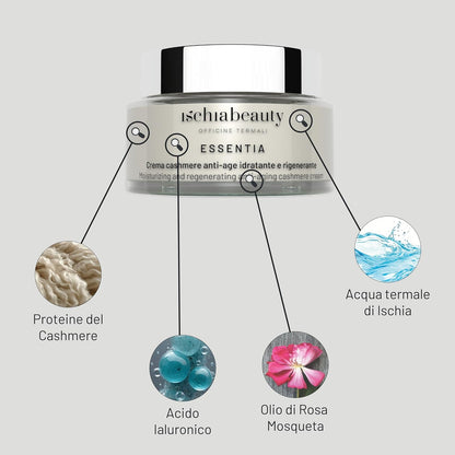 Ischia Beauty Anti-Age Moisturizing and Regenerating Cashmere Cream with Ischia Thermal Water – 50 ml