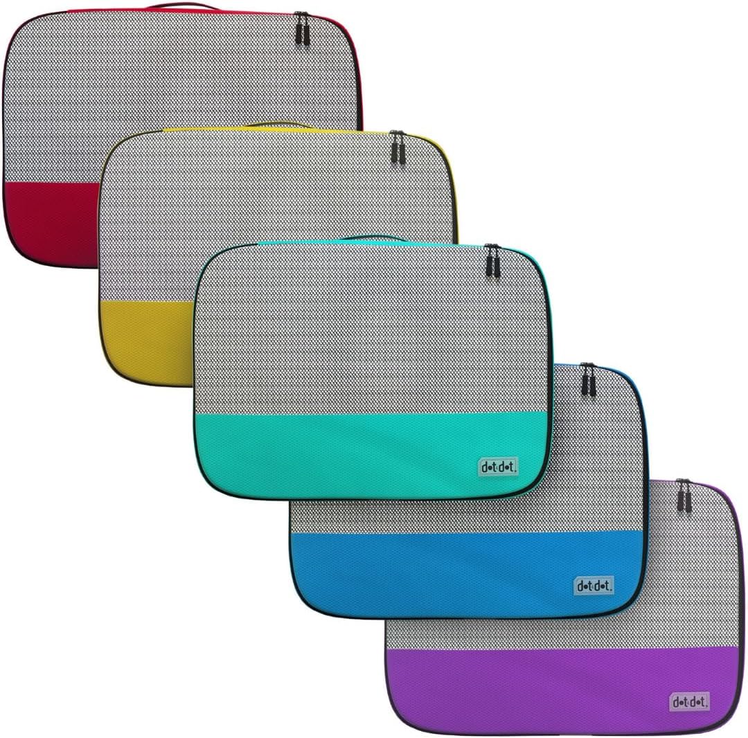 Dot&Dot Medium Packing Cubes for Travel - 4 Piece Luggage Accessories Organizers