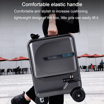 Carry On Luggage Electric Bicycle Luggage 20/24 Inch Luggage Security Anti-Theft Suitcase Smart Riding Boarding Large-Capacity Travel Luggage Lightweight