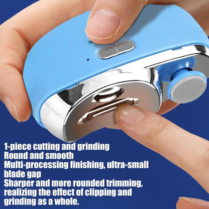 Electric Nail Clippers, Rechargeable Manicure Pedicure Tool, Shiner Polisher, Safety Fingernail Trimmer for Kids, Electric Nail File Smooth Polishing and Grooming