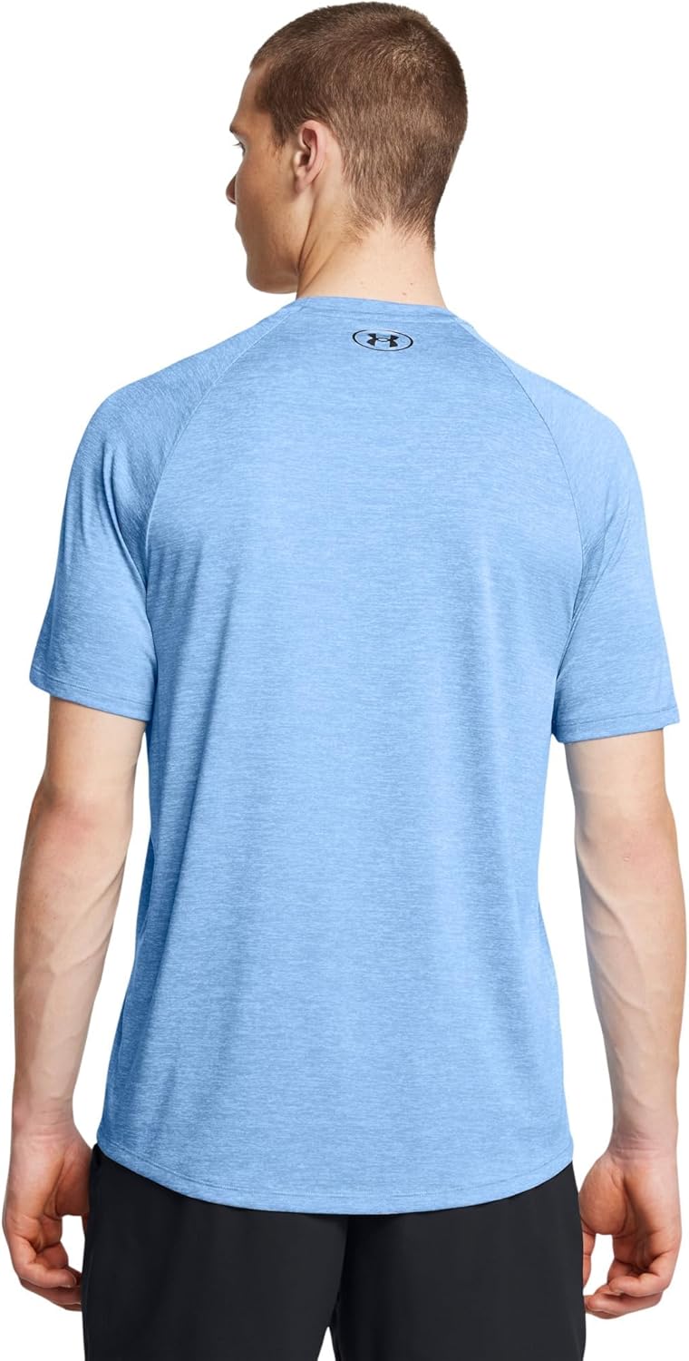 Under Armour Men's Tech 2.0 Short Sleeve T-Shirt, (466) Horizon Blue/Black, XX-Large, (466) Horizon Blue/Black, XXL