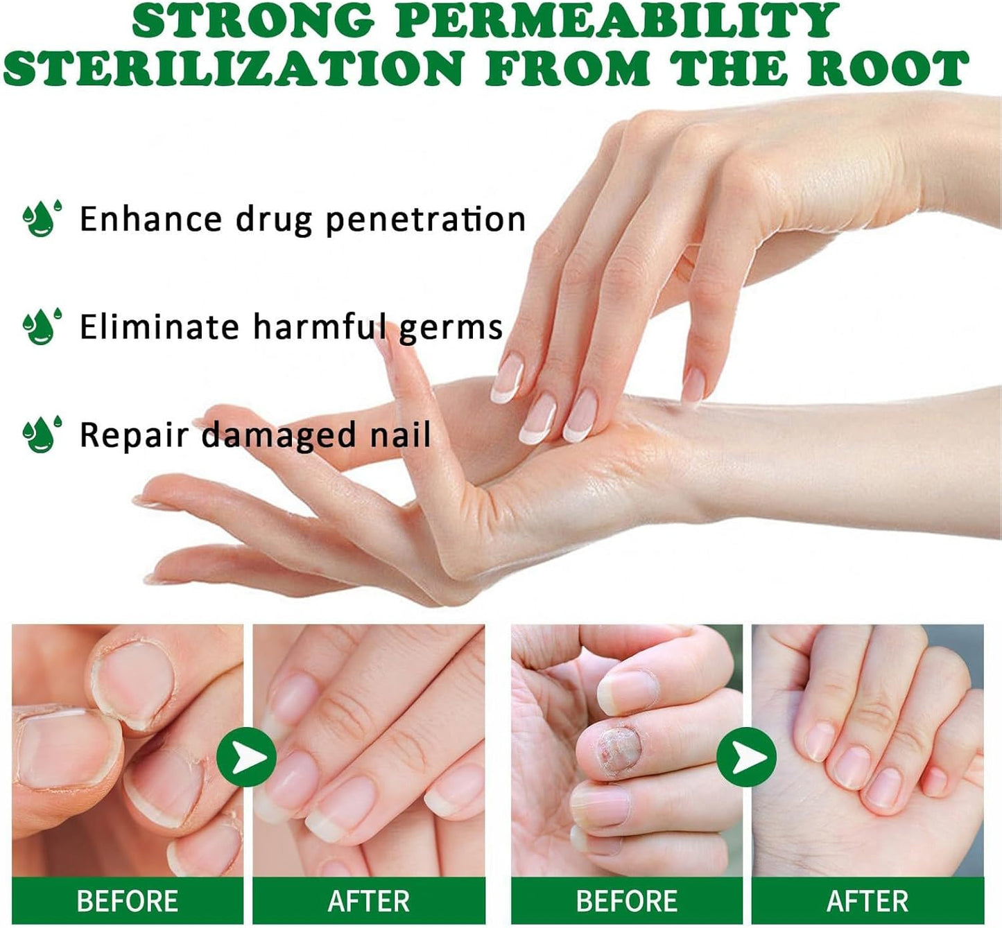 Mimoqk Organic Nail Growth Oil, 60 ml Portatile Strengthener, Professional Cuticle Care Solution, Toenail Repair Liquid, Repairing and Thickening Formula for Healthy Nails