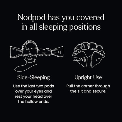 NodPod (70cm Long, Black) - : Weighted Sleep Therapy; Naturally reduces stress and anxiety while promoting deep, restful sleep.