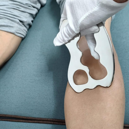 Medical Grade Stainless Steel Gua Sha Scraping Massage Tool -IASTM TOOL- Body Care Scraping Massage Tool - Relaxing Soft Tissue Tools - Reduce Neck,Back,Arm muscle Pain(Robulove-10)