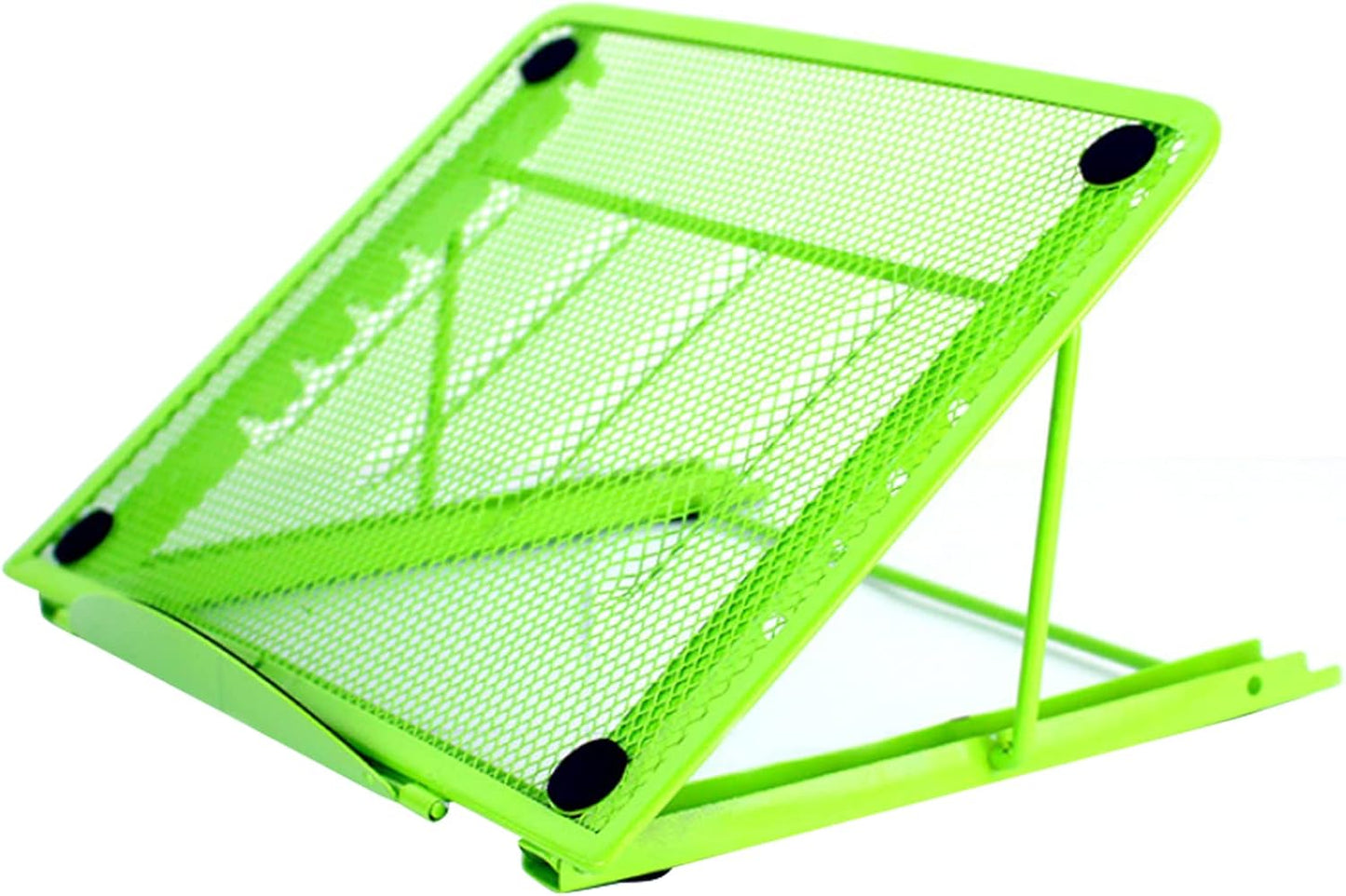 Multi-Functional Metal Stand Holder Tab p Foldable Stand 6 Levels Adjustable Notebook Riser Portable Ventilated Cooling Laptop Stand Green