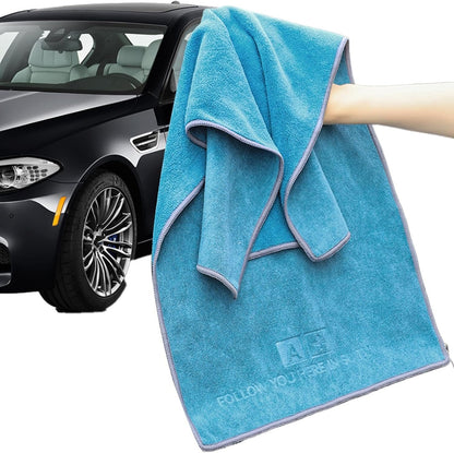 Générique Car Towel, Absorbent Quick-Drying Cloth, 13.78 x 29.53 Inch Interior Exterior Vehicle Wash, Multipurpose Soft Cleaning Towel for Auto Detailing, Housekeeping