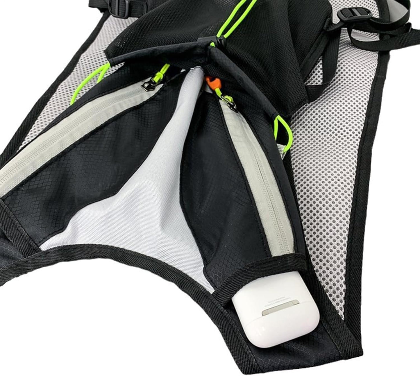Running Hydration Vest, Portable Outdoors Kit, 11,81 x 18,5 in Reflective Design, Organizer Bag, Multiple Pockets Set per Trekking, Camping, Ciclismo, Mountain, Sport Activity